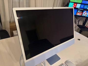 iMac  24 ,  M4 Chip, 16 GB RAM, 256 GB SSD, blu