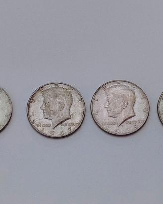 4 monete in argento