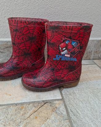 stivali gomma per pioggia spiderman 