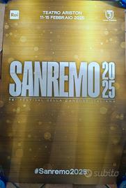MANIFESTO ORIGINALE FESTIVAL DI SANREMO 2025