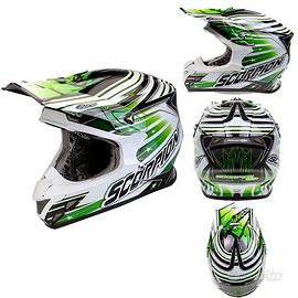 CASCO MOTO CROSS ENDURO SCORPION VX20 FIBRA VETRO