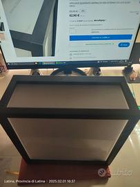 Applique quadrato antracite per esterno