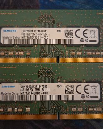 16GB RAM (2X8) DDR4 2666V Samsung