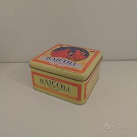 Scatola latta Baicoli Colussi vintage biscotti 