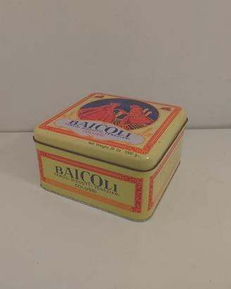 Scatola latta Baicoli Colussi vintage biscotti 