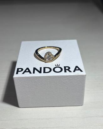 Anello pandora tiara desiderio cuore placcato oro