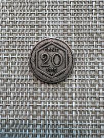 Moneta 20 centesimi dell’anno  1919