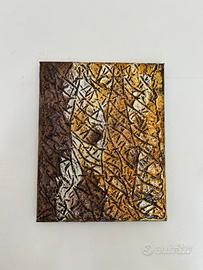 Quadro astratto materico stucco e acrilico su tela