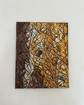 Quadro astratto materico stucco e acrilico su tela