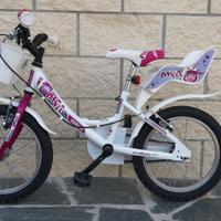 bicicletta per bambina, misure 16"