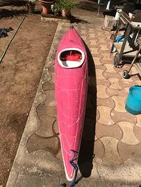 Canoa Kayak monoposto in vetroresina