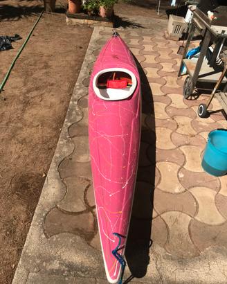 Canoa Kayak monoposto in vetroresina
