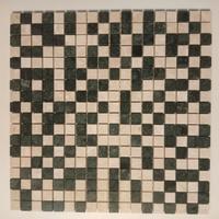 MOSAICO IN MARMO VERDE ALPI/BOTTICINO 29,5X29,5
