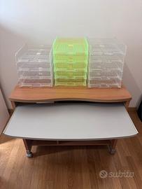 Scrivania porta computer e organizer