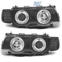 FARI BMW SERIE 7 E38 98-01 ANGEL EYES FONDO NERO