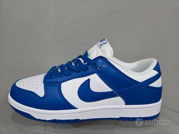 scarpe nike dunk low bianca/Blue