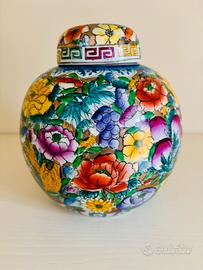 Vaso in ceramica dipinto a mano