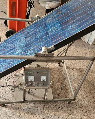 pannello solare + Espositore in acciaio inox