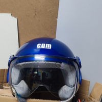 Casco moto per bambini CGM BLU metallizzato