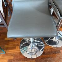 sgabelli geigi dinta pelle e acciaio