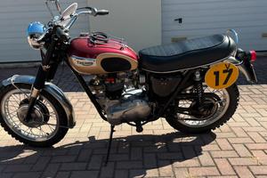 Triumph tr6 1969 scrambler Steve McQueen replica