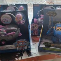 PAW PATROL + SUPER WINGS (Aerei-robot transformer)