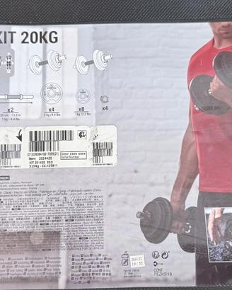 Set manubri + dischi 20kg