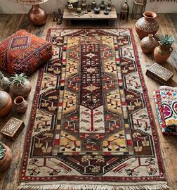 Tappeto persiano orientale vintage 