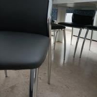 6 Sedie in ecopelle da sala o cucina 