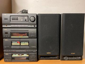 Stereo compatto Aiwa con casse