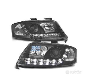 FARI AUDI A6 4B 97-99 LUCE DIURNA REALE SFONDO NER