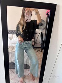 camicia da donna a maniche corte in seta xl