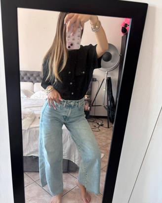 camicia da donna a maniche corte in seta xl