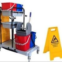 Carrello Pulizie Professionale secchio cartello
