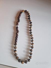 collana   nuovissima occhio di tigre