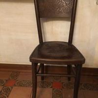Due sedie in faggio antiche in stile Thonet