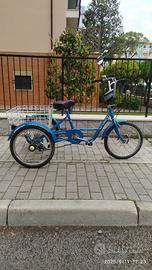 Tricicletta con grande cestino ruote 20"
