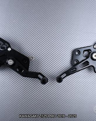 Pedane arretrate KAWASAKI Z125 PRO 2016 - 2025
