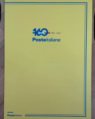 Folder "160 anni fondazione Poste Italiane”