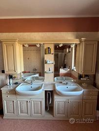 Mobile bagno con doppi lavabo