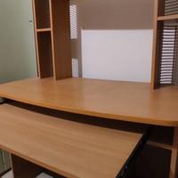 Scrittoio scrivania  tastiera estraibile porta cd