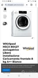 Asciugatrice Whirpool  HSCX 80427 A++ Kg8