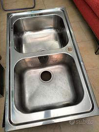 Lavandino due vasche 86x50