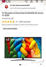 Tv 55 LG NANOCELL