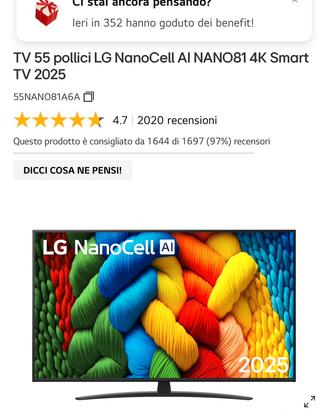 Tv 55 LG NANOCELL