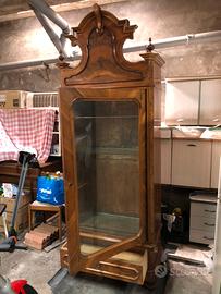 Vetrinetta antica mobile in legno