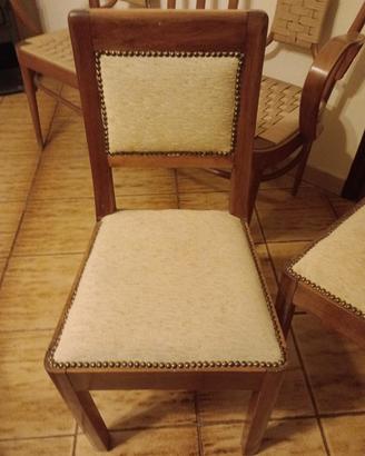 2 sedie antiche in legno 