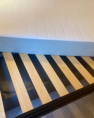Materasso matrimoniale IKEA HAFSLO + rete con dogh