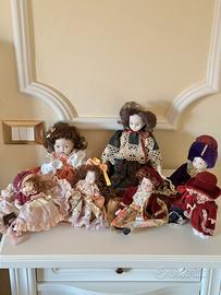 Bambole di porcellana in stile vittoriano