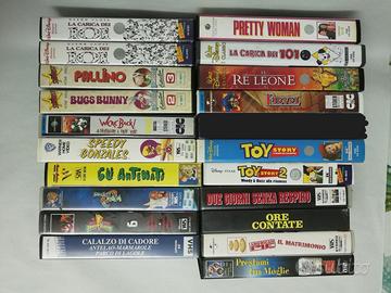 Videocassette VHS anni 90 cartoni Disney e film